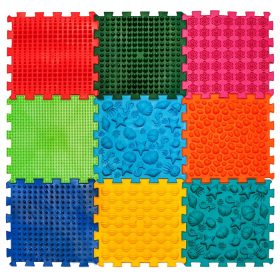   Ortek - 9 elemes Ortopédiai masszázs szőnyeg - Tengerfenék