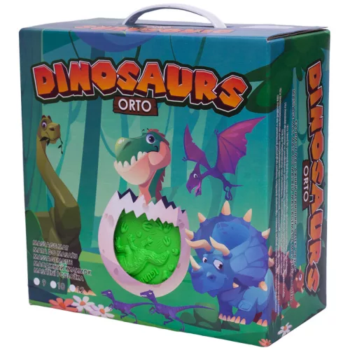 Ortek - 10 elemes Ortopédiai masszázs szőnyeg - Dinoszauruszok