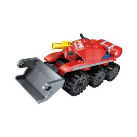 Qman - 8in1 A tűzoltó lovag - Földkotró tank - építőjáték