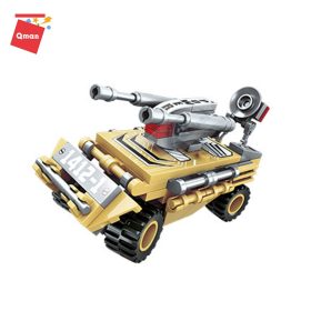Qman - 6in1 Árész a szuperrobot - Roham páncélozott jármű - lego-kompatibilis építőjáték