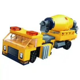 Qman - 6in1 Munkagép robot 06. - Betonkeverő - lego-kompatibilis építőjáték