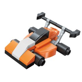 Qman - 10-es szett, egyenként is 3az1-ben mini járműves építőjáték - Versenyautó - lego-kompatibilis építőjáték