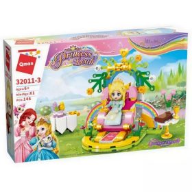   Qman - Leah Hercegnő Lego Kompatibilis Építőjáték - Szivárvány trón