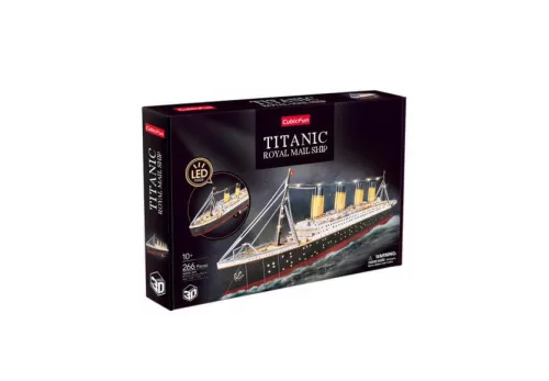 CUBIC FUN - 3D Puzzle - Titanic - Exluzív Led -266db-os
