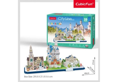 CubicFun 3D puzzle: CityLine Bajorország- híres épület makettek