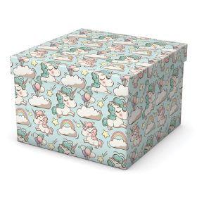  Cardex -  Díszdoboz - Ajándékdoboz - Unikornis mintával 20x20x14