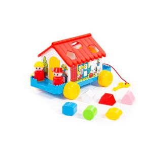 Polesie - Húzható, guruló formabedobó házikó