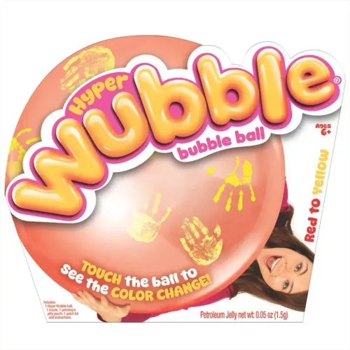 Hyper Wubble - Színváltó labda - Pirosból - sárga 75cm