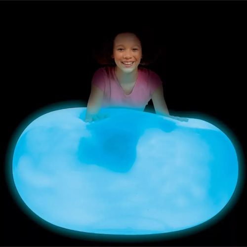 Wubble Glo világító bubble ball - kék - 75cm