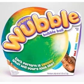 Wubble Groovy Tie Dye bubble ball - kék - 75cm
