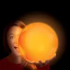 Wubble Tiny Glowzilla világító bubble ball - neon narancs 30cm