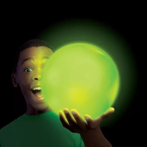 Wubble Tiny Glowzilla világító bubble ball - neon zöld 30cm