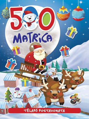 Télapó postavonata 500 db matricával  - matricás album