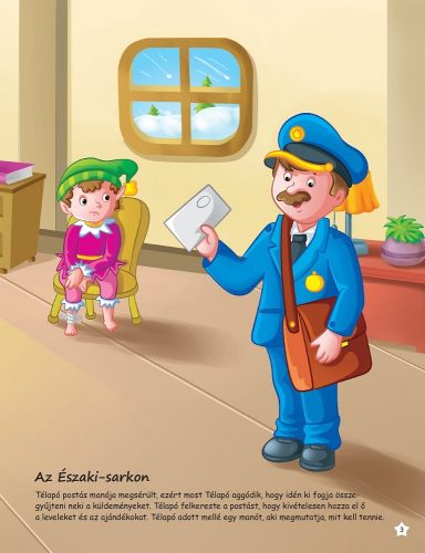 Télapó postavonata 500 db matricával  - matricás album