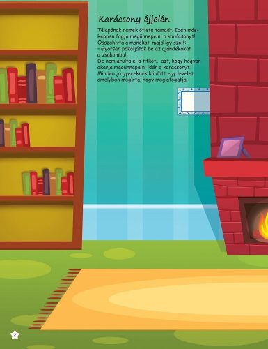 Télapó postavonata 500 db matricával  - matricás album