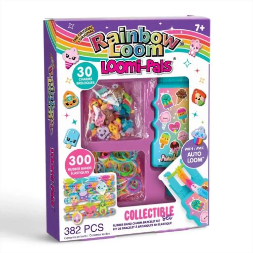 Rainbow Loom Auto Loom Loomi-Pals gumikarkötő készítő szett