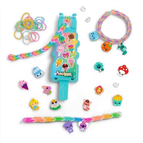 Rainbow Loom Auto Loom Loomi-Pals gumikarkötő készítő szett