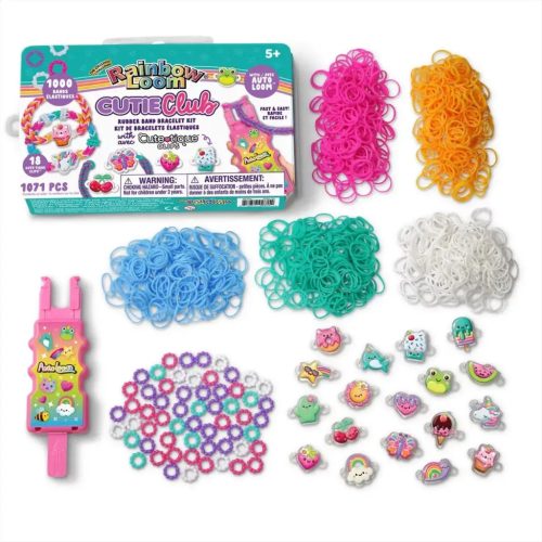 Rainbow Loom Auto Loom Cutie Club gumikarkötő készítő szett