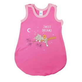 Ujjatlan vékony pamut hálózsák Cicás mintával 1 TOG