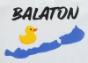 Rövid ujjú baba body Balaton mintával