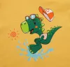 Rövid ujjú kisfiú napozó pamut anyagból Dinoszaurusz mintával
