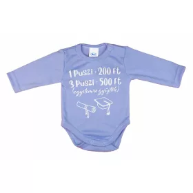 Egyetemre gyüjtök feliratos hosszú ujjú baba body