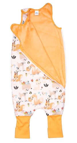 Állatmintás ujjatlan bélelt tipegő hálózsák 2 TOG