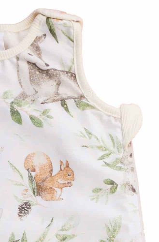 Állatmintás ujjatlan bélelt tipegő hálózsák 2 TOG