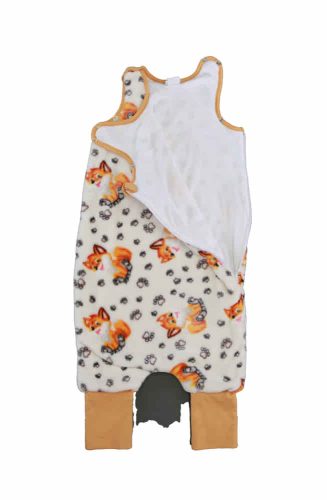 Wellsoft ujjatlan tipegő hálózsák kisróka mintával 3,0 TOG