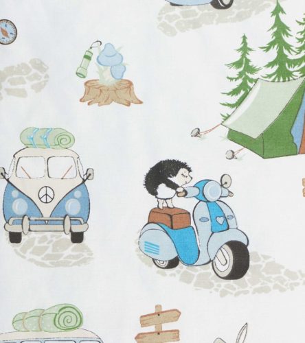 Mintás kispárna , Camping mintával 38 x28 cm