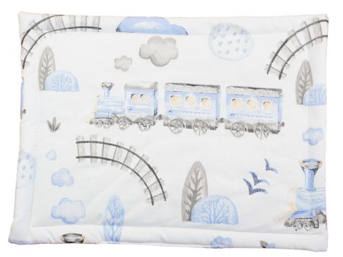 Mintás kispárna , Vonatos mintával 38 x28 cm