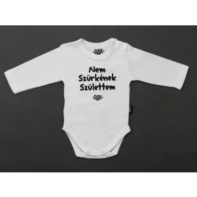   Dorko DRK "Nem Szürkének Születtem" mintával nyomott hosszú ujjú baba body