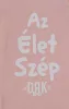 Vékony, pamut, elöl patentos rugdalózó Dorko DRK "Az Élet Szép" mintával