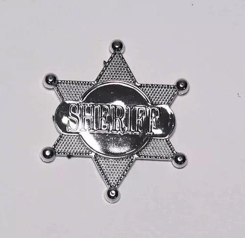 Sheriff cowboy csillag farsangi kiegészítő