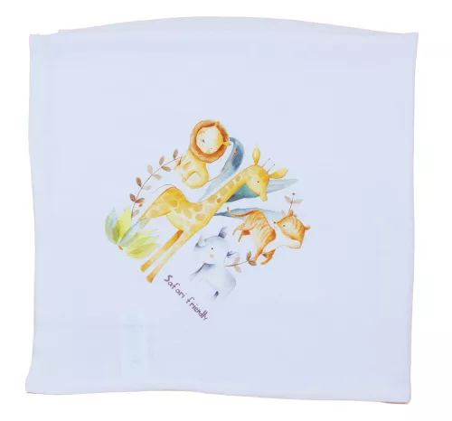 Textil tetra pelenka szafaris mintával 70x70cm