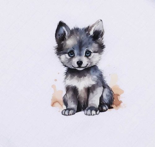 Textil tetra pelenka farkas mintával 70x70cm