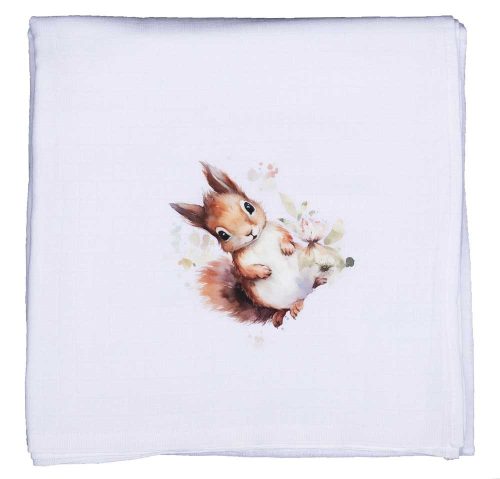 Textil tetra pelenka mókus mintával 70x70cm