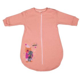 Hosszú ujjú vékony pamut hálózsák Maci mintával 1 TOG