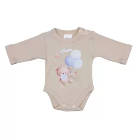 Hosszú ujjú baba body Macis mintával