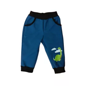 Vízlepergetős softshell kisfiú nadrág Dínó mintáva