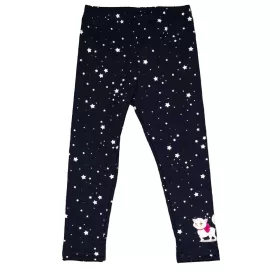 Belül enyhén bolyhos kislány leggings cica mintával