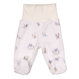 Plüss baba nadrág lábfejjel Jegesmedve mintával