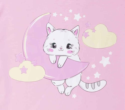 Ujjatlan tipegő hálózsák Cica mintával 2 TOG