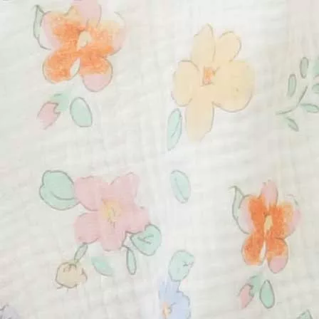 Szamóca ruha Virágos géz 086