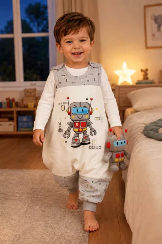 Ujjatlan tipegő hálózsák Robotos mintával 2 TOG