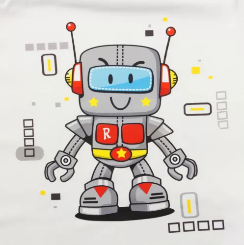 Ujjatlan tipegő hálózsák Robotos mintával 2 TOG