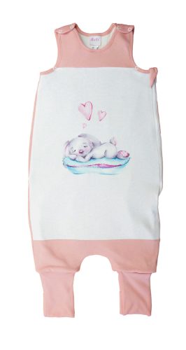 Ujjatlan tipegő hálózsák, nyuszi mintával – 3 TOG