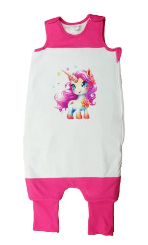 Ujjatlan tipegő hálózsák, Unikornis mintával – 3 TOG