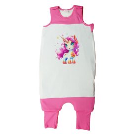 Ujjatlan tipegő hálózsák, Unikornis mintával – 3 TOG