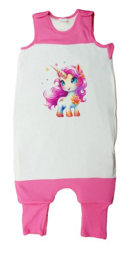 Ujjatlan tipegő hálózsák, Unikornis mintával – 3 TOG